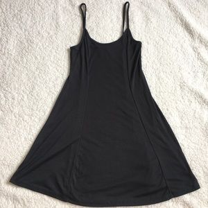 Charcoal gray spaghetti strap dress!